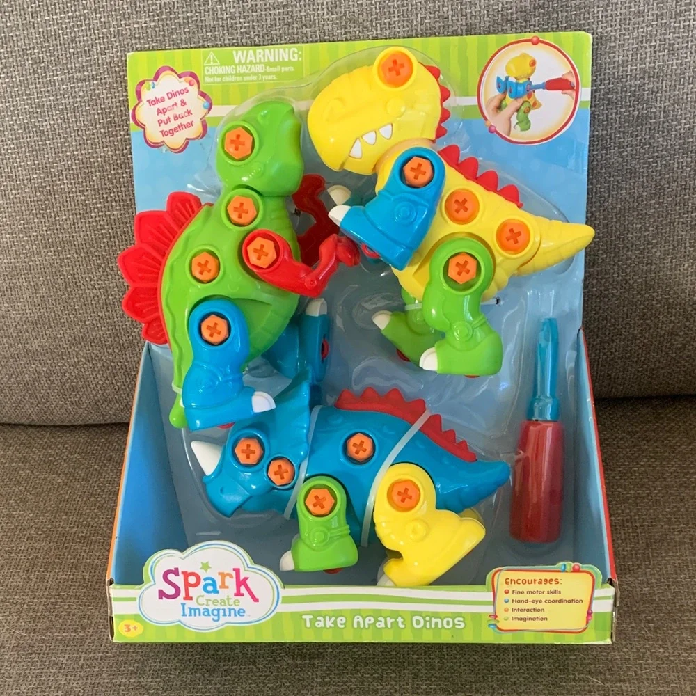 Spark Create Imagine Take Apart Dinos Educational Toy Dinosaur Playset